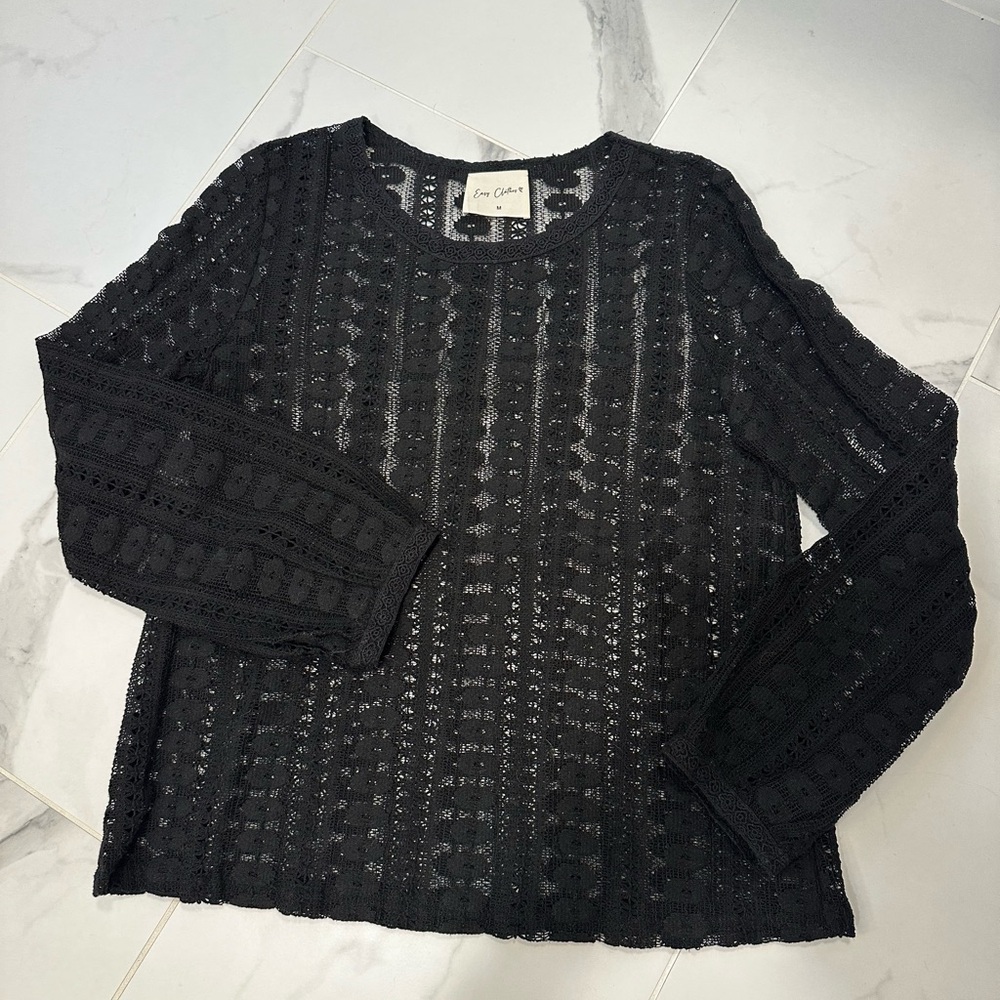 Easy Clothes Lace Blouse